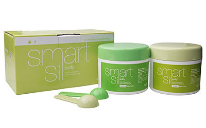 Смарт Сил / Smart Sil putty (база) - А-силикон, слепочная масса (2*500г), Seil Global / Корея