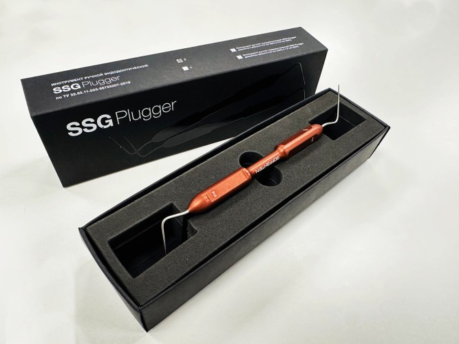 Инструмент ручной эндодонтический SSG Plugger №1-№2, Geosoft / Россия-Израиль